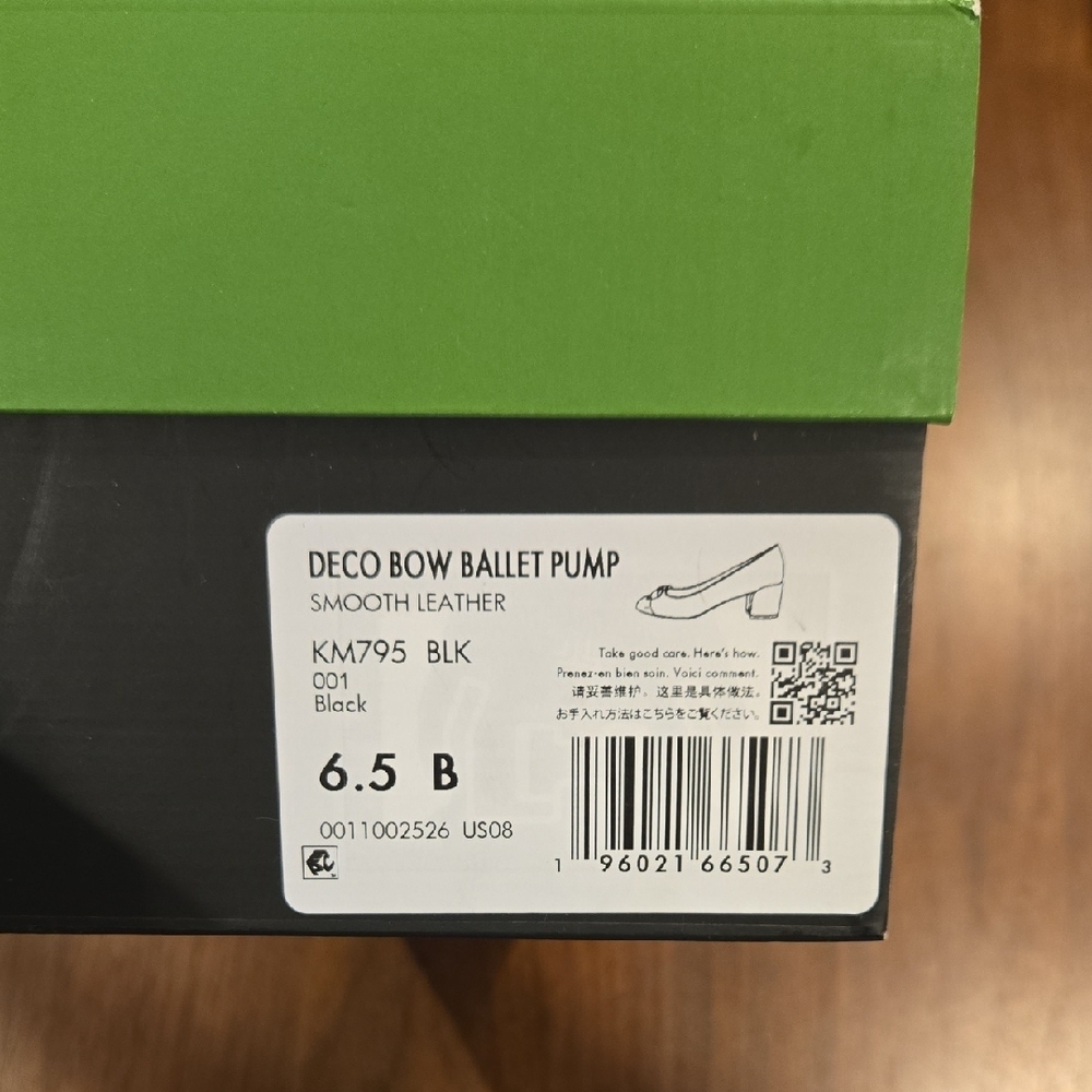 NEW Kate Spade Black Deco Bow Ballet Pumps - Picture 7 of 13